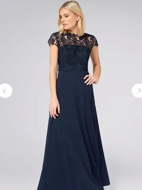 Ever New Navy Lace Bodice Maxi Dress